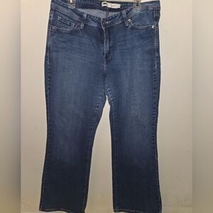 Levi's Women's Dark Blue Boot Cut Jeans Size 16